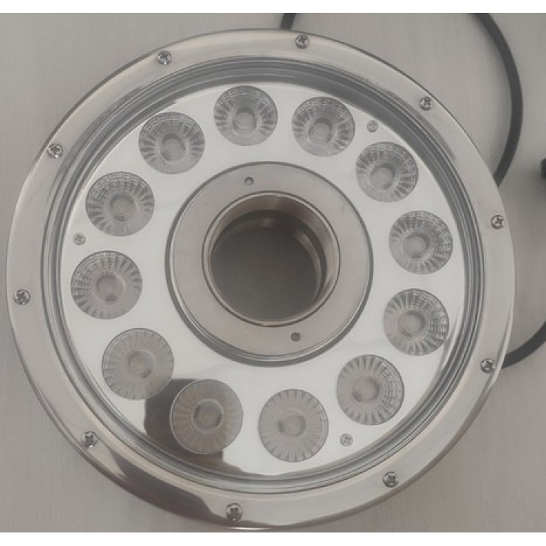 Подсветка для фонтана /пруда HQ5036FA-DMX светодиодная, 36 вт, разноцветная, 24 в напряжение, 0,5 м кабель, из нерж стали , управляемая пультом ДУ