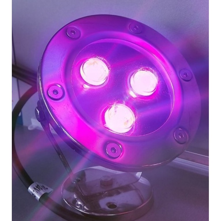 Светильник для фонтана и пруда LED HQ-SB03 DMX, 3вт, 24в, 0,5 м кабель, разноцветная, светодиодная, управляемая пультом ДУ