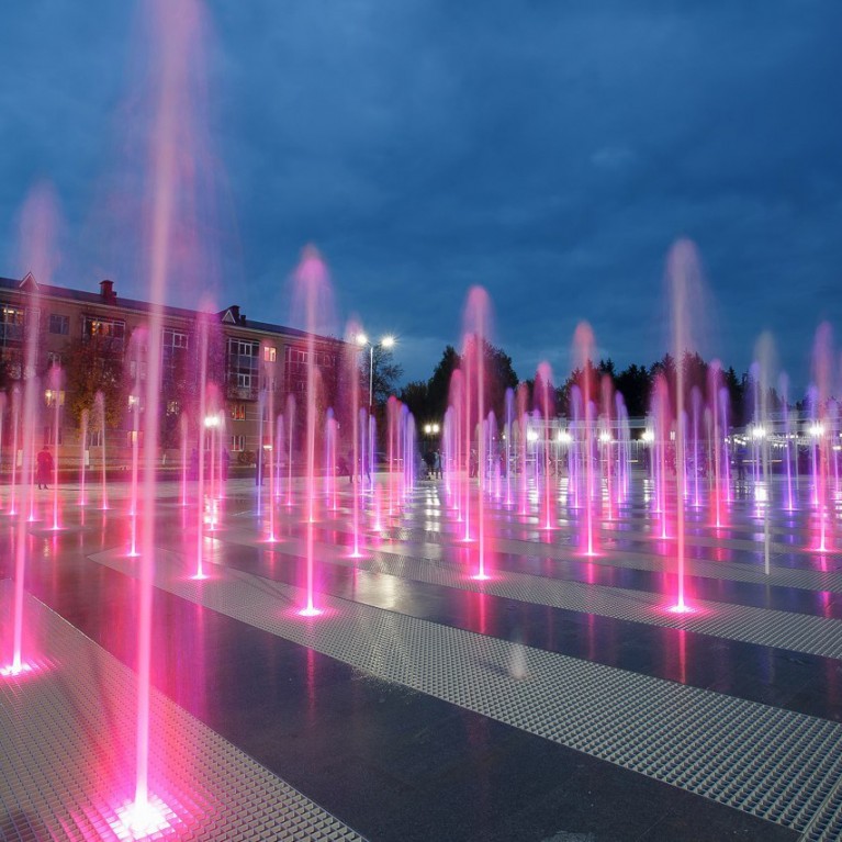 Подсветка для фонтана /пруда HQ4012DD-DMX светодиодная, 12 вт, DMX - управление цветом, 24 в напряжение, 0,5 м кабель, из нерж стали