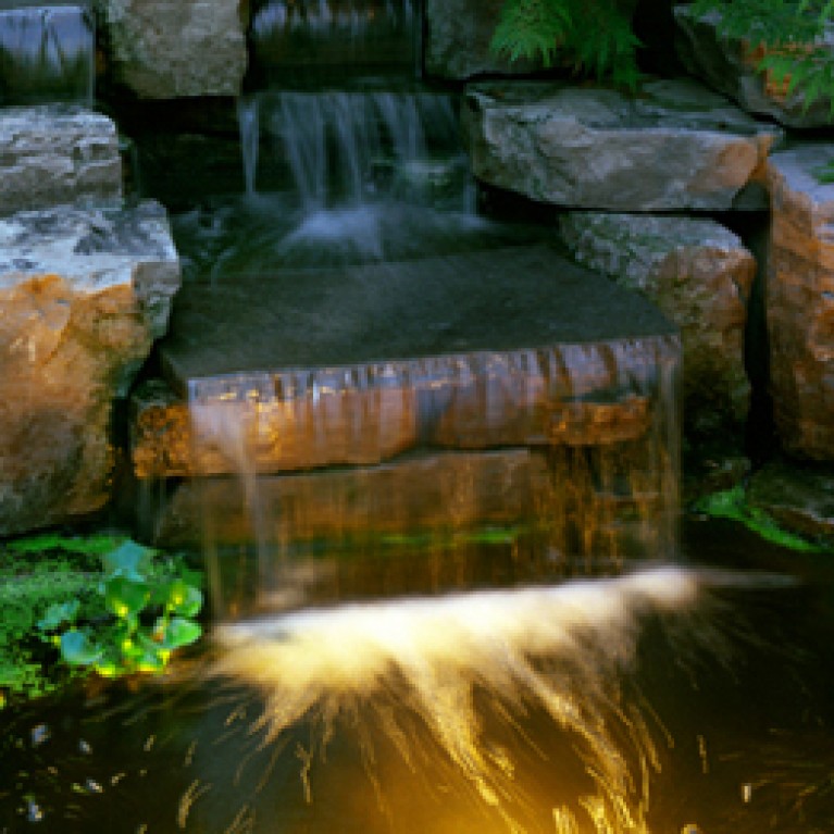 Подсветка прудовая светодиодная HQ-S06 WW, 6вт мощность, цвет теплый белый, 24в, 3м кабель, 143*141мм