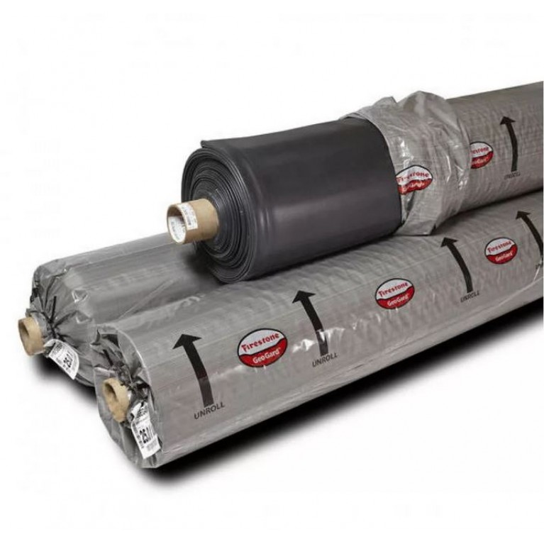 Пленка для пруда бутилкаучуковая Firestone GeoGard (США), 1.1мм, рулоны шириной 6.1, 9.15, 12.2, 15.25 метра, длина 30.5м, цена за м.кв.